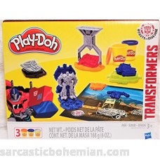 New! Play-Doh Transformers Robots in Disguise 13 Piece Activity Set With Play Mat B0763C28WN